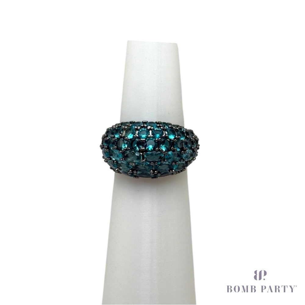 Bomb Party Sirens Collection 2025 - 'Night Tide's Cali’  Hematite Ring SZ 9